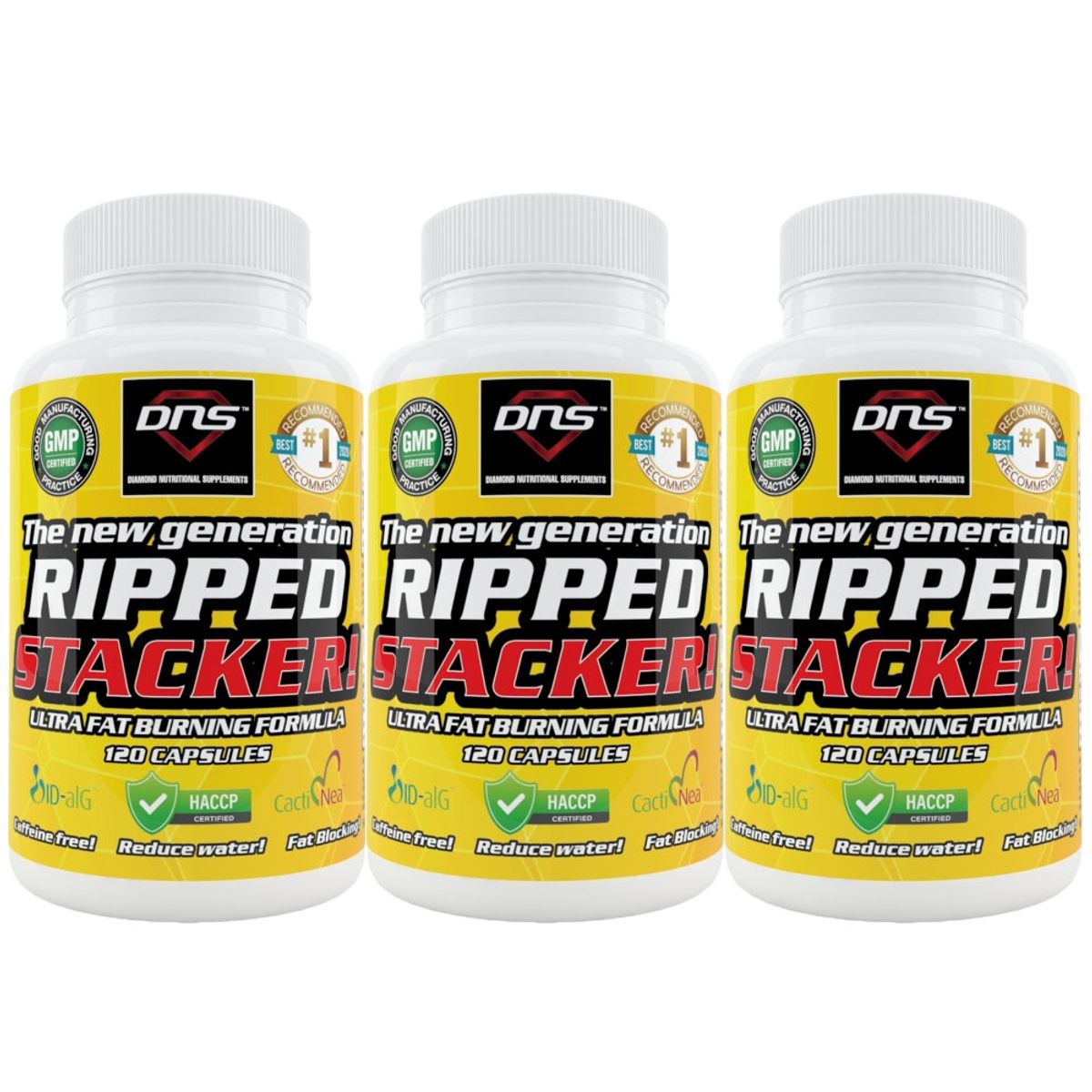 3-Pack Ripped Stacker! Ultra Fatburning Formula