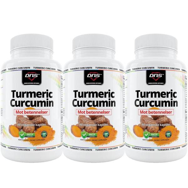 Hovedbilde 3-Pack Gurkemeie Turmeric - Curcumin - 60 kapsler