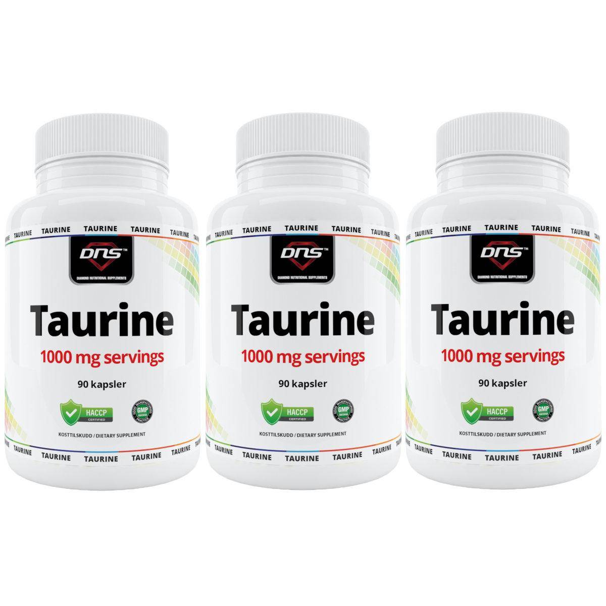 3-Pack Taurin - 3 X 90 kapsler