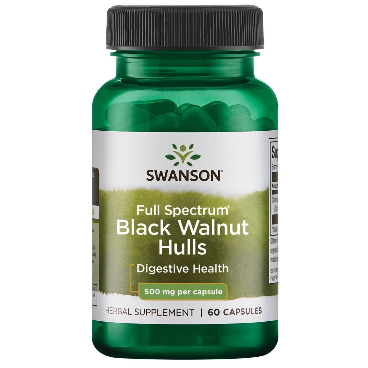 Black Walnut Hulls - Digestive Health - 60 kapsler